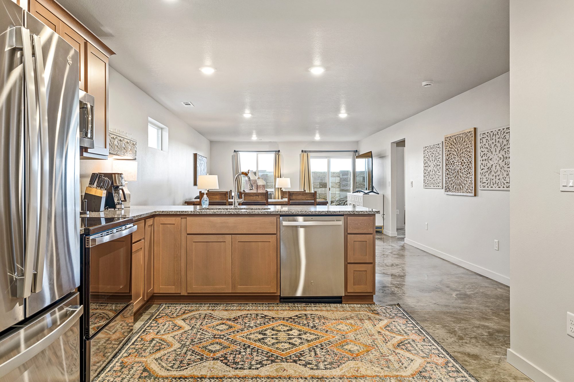 Kitchen in a three bedroom, two bath Olin Homes home at 715 Tinley St