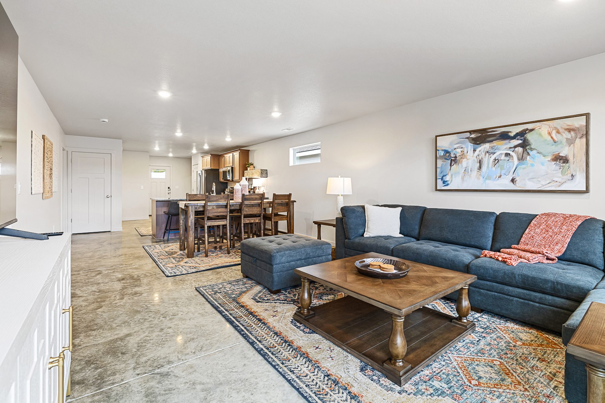 Living room in a three bedroom, two bath Olin Homes home at 715 Tinley St