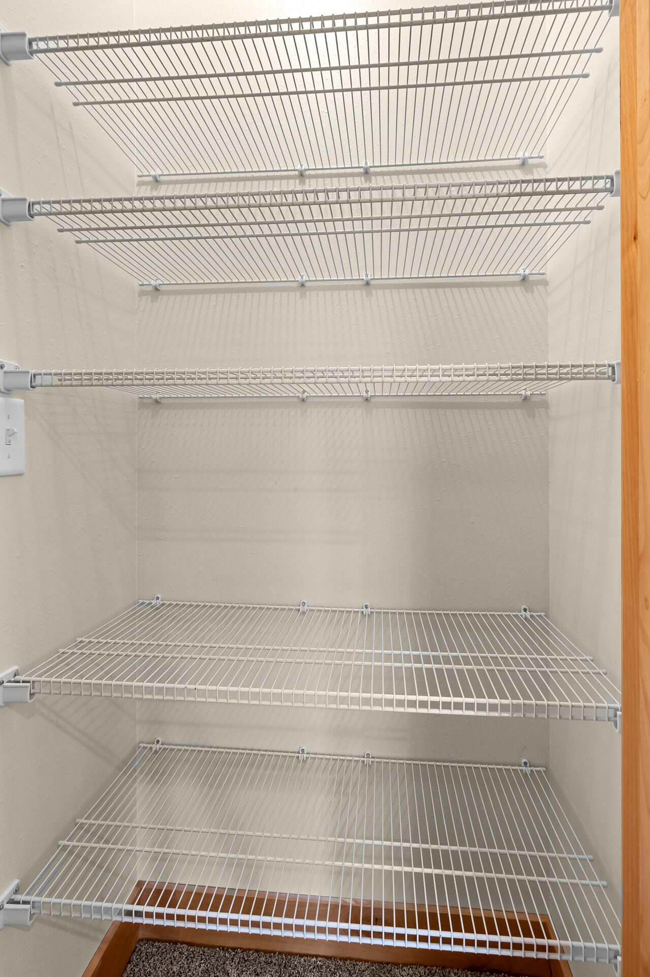 Pantry in a three bedroom, two bath Olin Homes home at 3814 Lovegrass Ln