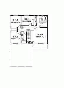 1947 floor plan second floor