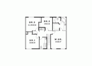 Birch floor plan second floor 