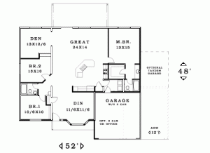 1840 sq ft floor plan               
