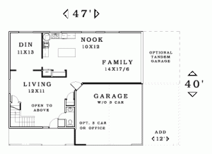 Downstairs floorplan 